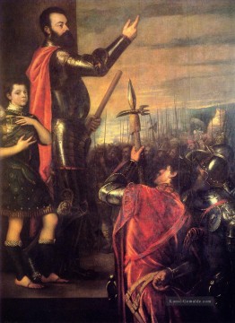 Die Rede von Alfonso dAvalo 1540 Titian Ölgemälde